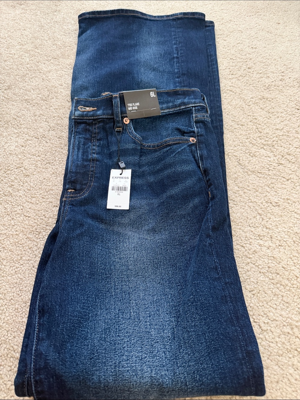 Express Women's Indigo Skinny Jeans - Express - Picture 2 of 3